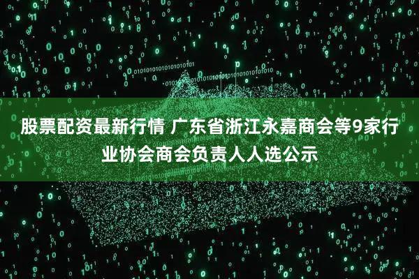 股票配资最新行情 广东省浙江永嘉商会等9家行业协会商会负责人人选公示